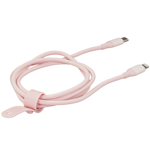 Купить Кабель круглый Ugreen Lightning 8-pin MFI - USB Type-C розовый 1 м  9983422. Характеристики, отзывы и цены в Донецке