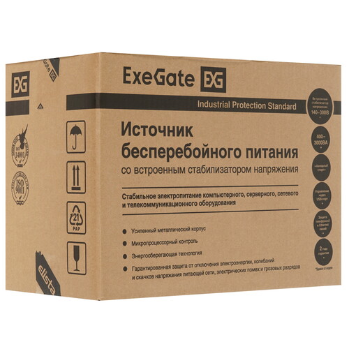 Купить ИБП ExeGate SpecialPro Smart LLB-1000.LCD.AVR.EURO.RJ  5361022. Характеристики, отзывы и цены в Донецке
