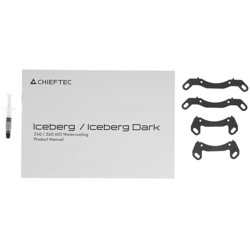 Купить Система охлаждения Chieftec Iceberg 360 DARK черная  5610218. Характеристики, отзывы и цены в Донецке