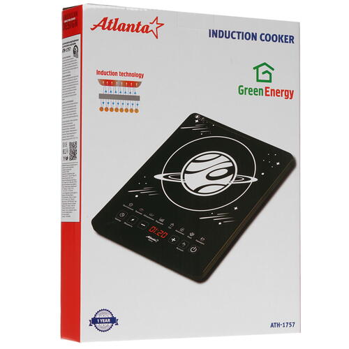 Купить Плита компактная электрическая Atlanta ATH-1757 черный  8197619. Характеристики, отзывы и цены в Донецке