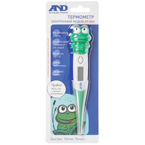Купить Медицинский термометр A&D DT-624  8122489. Характеристики, отзывы и цены в Донецке