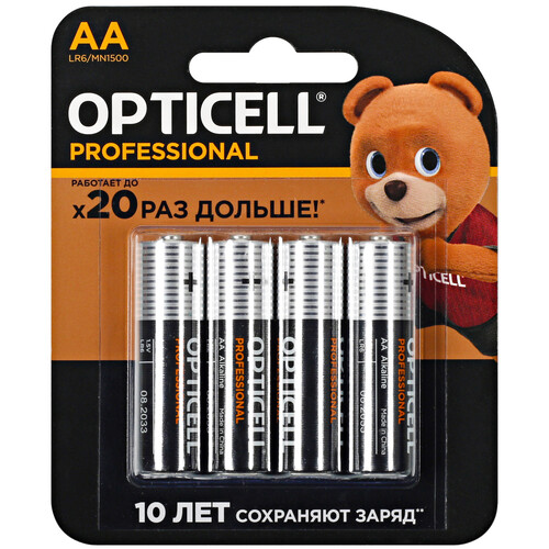 Купить Батарейка Opticell Professional AA (LR6/ER14505/FR6/R6P)  5434073. Характеристики, отзывы и цены в Донецке