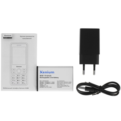 Купить Сотовый телефон Xenium X280 черный  9221439. Характеристики, отзывы и цены в Донецке