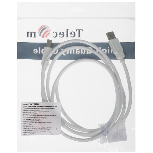 Купить Кабель Telecom USB 2.0 Type-A - USB 2.0 Type-B  5471459. Характеристики, отзывы и цены в Донецке