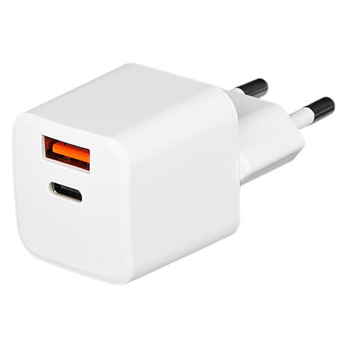 Купить Сетевое зарядное устройство TFN NANO A+C PD 20W белый  5076579. Характеристики, отзывы и цены в Донецке