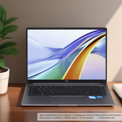 Купить 14" Ноутбук HONOR MagicBook X 14 2024 Pro Fermi-G5651A серый  5448005. Характеристики, отзывы и цены в Донецке