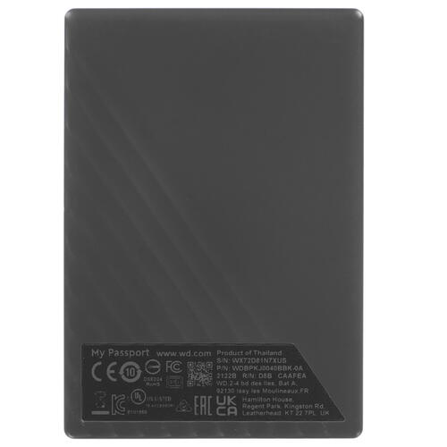 Купить 4 ТБ Внешний HDD WD My Passport [WDBPKJ0040BBK-WESN]  5062217. Характеристики, отзывы и цены в Донецке