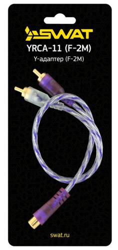 Купить Разветвитель   Swat RCA - RCA x2 синий  5339702. Характеристики, отзывы и цены в Донецке