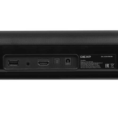 Купить Саундбар DEXP SD1100 черный  9055720. Характеристики, отзывы и цены в Донецке