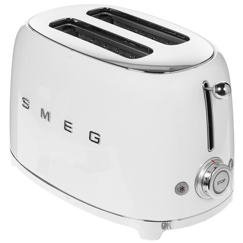 Купить Тостер Smeg TSF01WHEU белый  1152604. Характеристики, отзывы и цены в Донецке