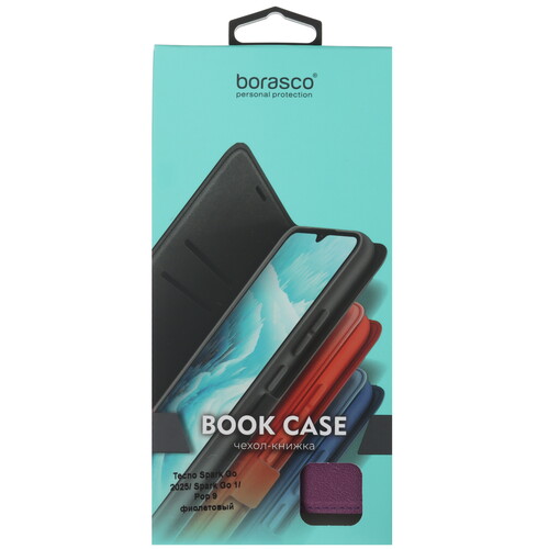 Купить Чехол-книжка  BoraSCO Book Case для Tecno POP 9/ SPARK GO 1/ GO 2025 фиолетовый  5489234. Характеристики, отзывы и цены в Донецке