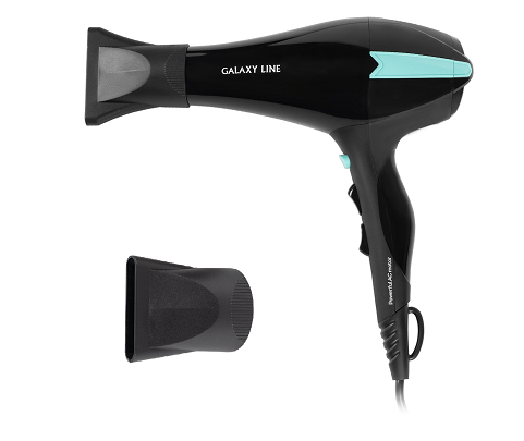 Купить Фен Galaxy GL 4339 черный/голубой  5346395. Характеристики, отзывы и цены в Донецке