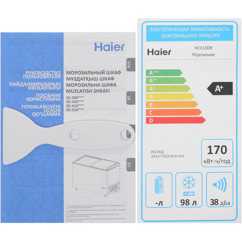 Купить Морозильный ларь Haier HCE100R белый  9956605. Характеристики, отзывы и цены в Донецке