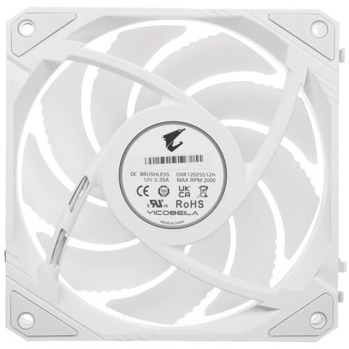 Купить Вентилятор GIGABYTE AORUS EZ CHAIN FAN 120 ICE [GP-ECFAN1201 ICE] белый  5609510. Характеристики, отзывы и цены в Донецке