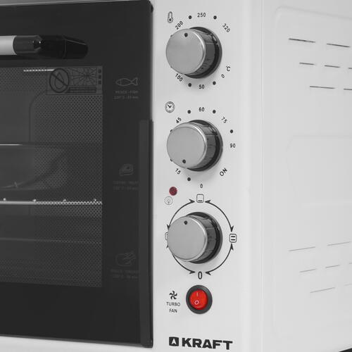 Купить Мини-печь Kraft KF-MO 4506 W белый  8189991. Характеристики, отзывы и цены в Донецке