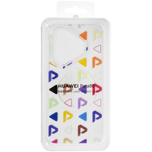 Купить Накладка  HUAWEI Letter Magnetic Case для HUAWEI Pura 80 прозрачный/разноцветный  5637669. Характеристики, отзывы и цены в Донецке