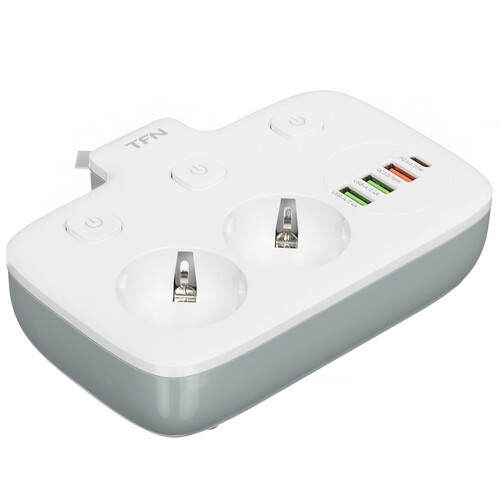 Купить Сетевой фильтр TFN POWER 2 белый  9139929. Характеристики, отзывы и цены в Донецке