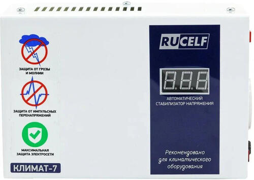 Купить Стабилизатор напряжения Rucelf Климат-7  9932412. Характеристики, отзывы и цены в Донецке