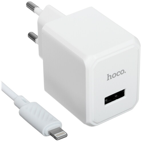 Купить Сетевое зарядное устройство Hoco CS11A белый  5474776. Характеристики, отзывы и цены в Донецке