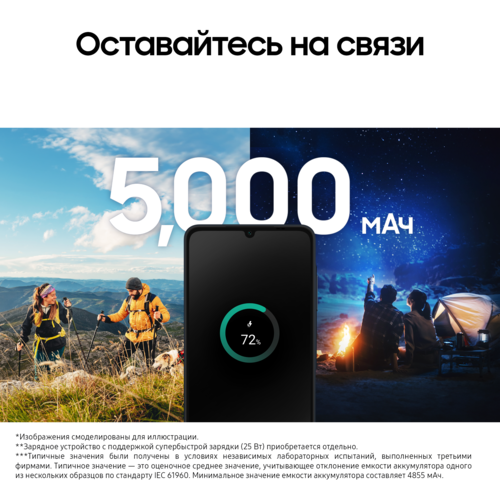Купить 6.7" Смартфон Samsung Galaxy A06 128 ГБ голубой  9155028. Характеристики, отзывы и цены в Донецке