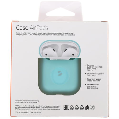 Купить Чехол Aceline LightPods, AirPods, AirPods 2 Deppa зеленый  1266099. Характеристики, отзывы и цены в Донецке