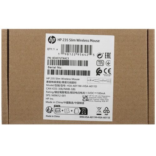 Купить Мышь беспроводная HP 235 Slim  9199285. Характеристики, отзывы и цены в Донецке