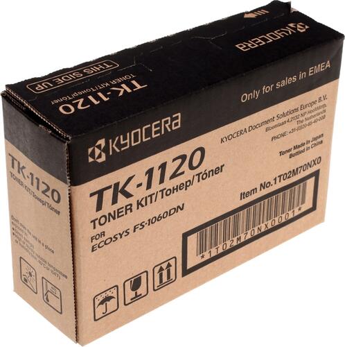 Купить Картридж лазерный Kyocera TK-1120 черный, с чипом  0165748. Характеристики, отзывы и цены в Донецке