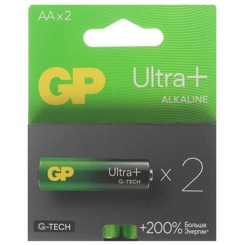 Купить Батарейка GP Ultra+G-TECH AA / AA (LR6/ER14505/FR6/R6P)  5443576. Характеристики, отзывы и цены в Донецке