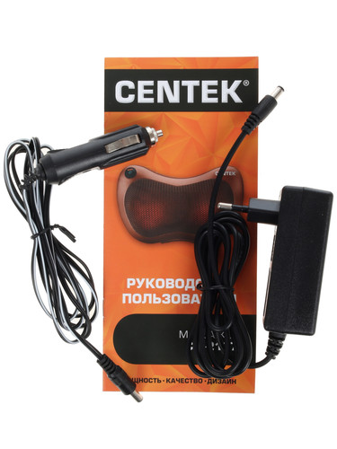 Купить Массажная подушка Centek CT-2197 коричневый  1139990. Характеристики, отзывы и цены в Донецке
