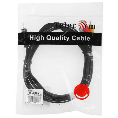Купить Кабель   Telecom jack 3.5 мм - 3RCA черный  5602579. Характеристики, отзывы и цены в Донецке