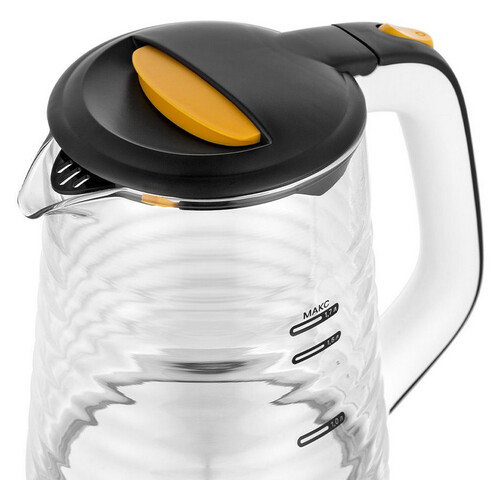 Купить Электрочайник Kitfort КТ-6634 белый  9083345. Характеристики, отзывы и цены в Донецке