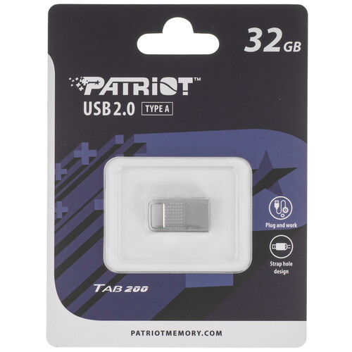 Купить Память USB Flash 32 ГБ Patriot Tab 200 [PSF32GT200S2U]  5607012. Характеристики, отзывы и цены в Донецке
