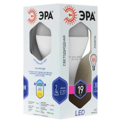 Купить Лампа светодиодная ЭРА LED A65-19w-860-E27  1235084. Характеристики, отзывы и цены в Донецке