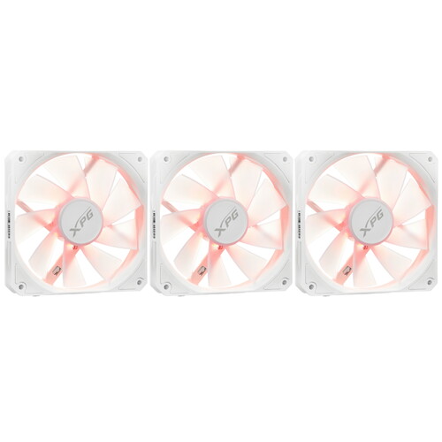 Купить Комплект реверсных вентиляторов ADATA XPG VENTO R 120 ARGB PWM [VENTOR120ARGBPWM3C-WHCWW] белый  5610693. Характеристики, отзывы и цены в Донецке