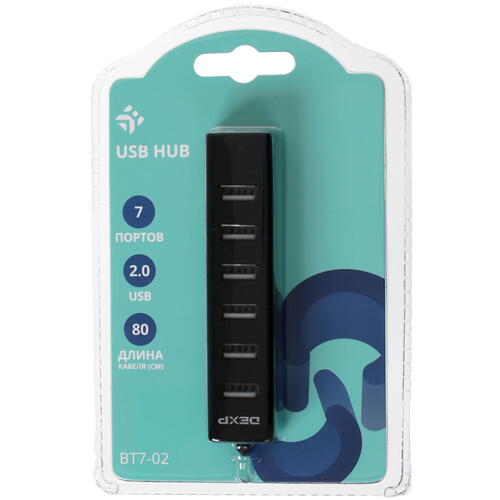 Купить USB-разветвитель DEXP BT7-02  1640112. Характеристики, отзывы и цены в Донецке