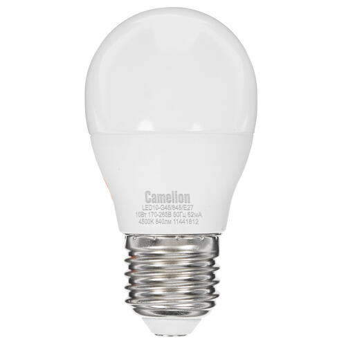 Купить Лампа светодиодная Camelion LED E27/G45/10w/845  1392757. Характеристики, отзывы и цены в Донецке