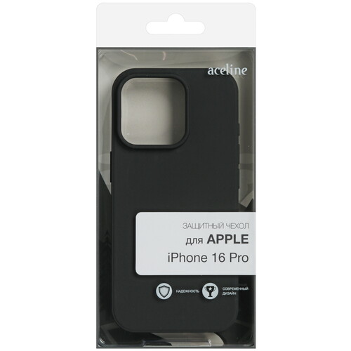 Купить Накладка  Aceline Fresh для Apple iPhone 16 Pro черный  9113679. Характеристики, отзывы и цены в Донецке