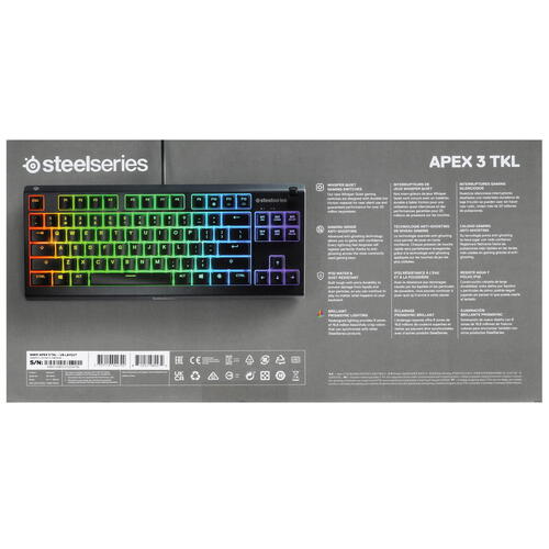 Купить Клавиатура  проводная SteelSeries Apex 3 TKL  5408763. Характеристики, отзывы и цены в Донецке