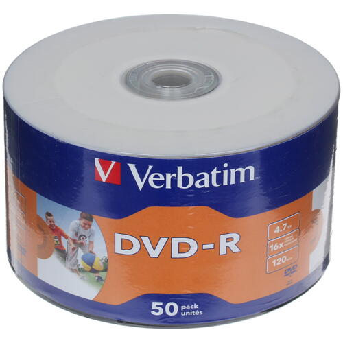 Купить DVD-диск Verbatim DVD-R, 4.7 ГБ, Shrink Wrap, 16x, 50 шт  1610011. Характеристики, отзывы и цены в Донецке