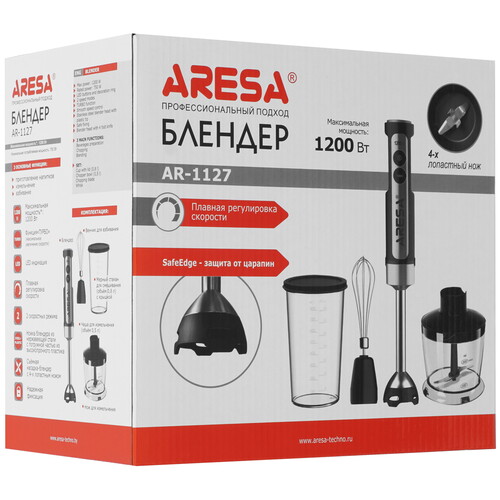 Купить Блендер погружной ARESA AR-1127 черный  9302814. Характеристики, отзывы и цены в Донецке