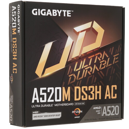 Купить Материнская плата GIGABYTE A520M DS3H AC  5622561. Характеристики, отзывы и цены в Донецке