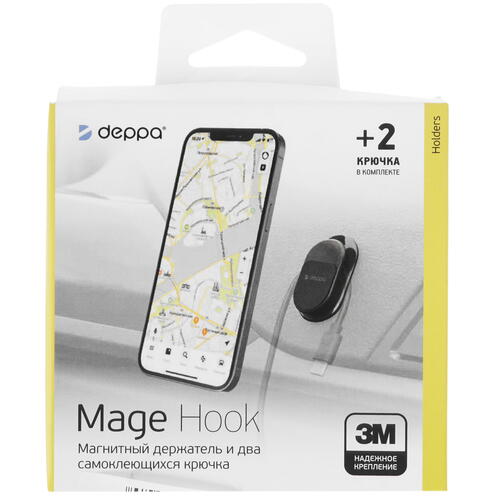 Купить Держатель автомобильный DEPPA Mage Hook черный  4869548. Характеристики, отзывы и цены в Донецке
