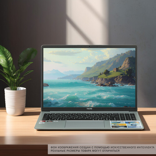 Купить 16" Ноутбук Tecno Megabook K16S серебристый  5618694. Характеристики, отзывы и цены в Донецке
