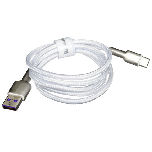 Купить Кабель круглый Baseus USB Type-C - USB 2.0 Type-A белый 1 м  9167140. Характеристики, отзывы и цены в Донецке