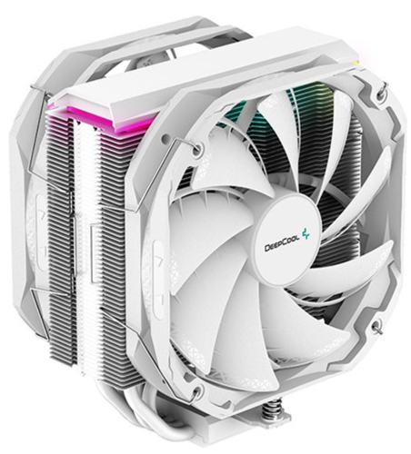 Купить Кулер для процессора DEEPCOOL AS500 PLUS WH [LGA1700] [R-AS500-WHNLMP-G]  5001429. Характеристики, отзывы и цены в Донецке