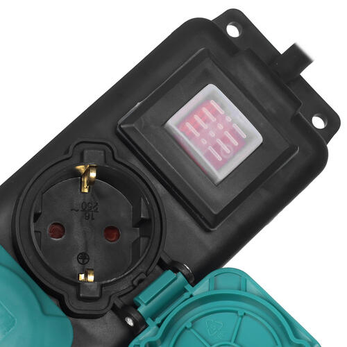 Купить Удлинитель силовой FinePower PDS0422 черный  5086467. Характеристики, отзывы и цены в Донецке