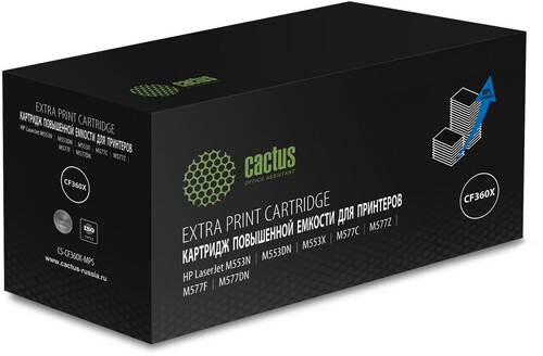 Купить Картридж лазерный Cactus CS-CF360X-MPS черный, с чипом  9065172. Характеристики, отзывы и цены в Донецке