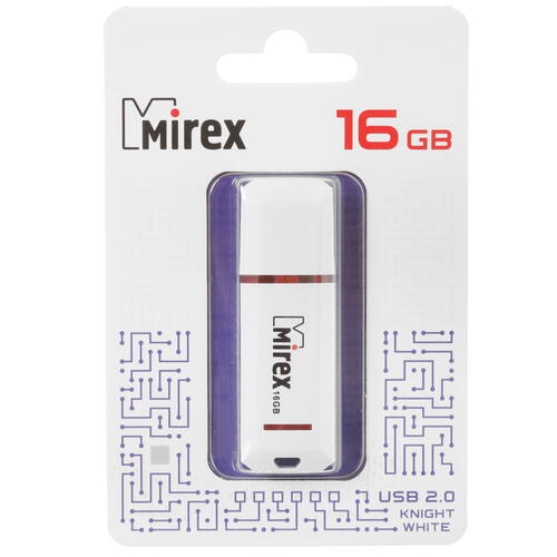 Купить Память USB Flash 16 ГБ Mirex Knight [13600-FMUKWH16]  4867930. Характеристики, отзывы и цены в Донецке