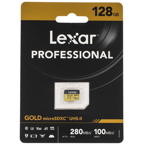 Купить Карта памяти Lexar Professional microSDXC 128 ГБ  9194488. Характеристики, отзывы и цены в Донецке