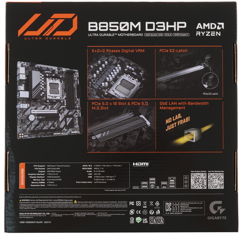 Купить Материнская плата GIGABYTE B850M D3HP  5608143. Характеристики, отзывы и цены в Донецке
